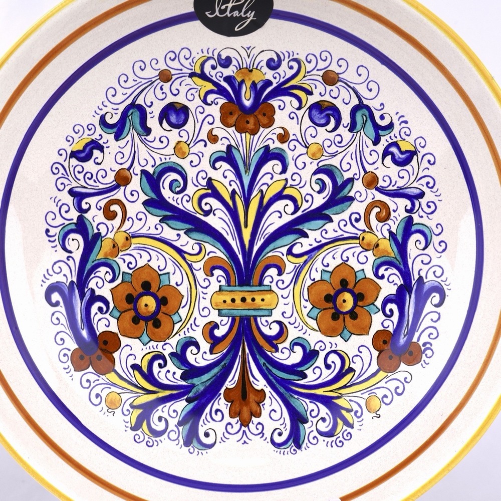 Deruta Ricco Italian Pottery Serving Bowl 13" Hand Painted Ceramica Nova Italy - Picture 3 of 8